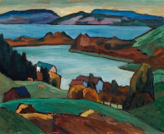 Staffelsee (1934) - Gabriele Münter Tablo