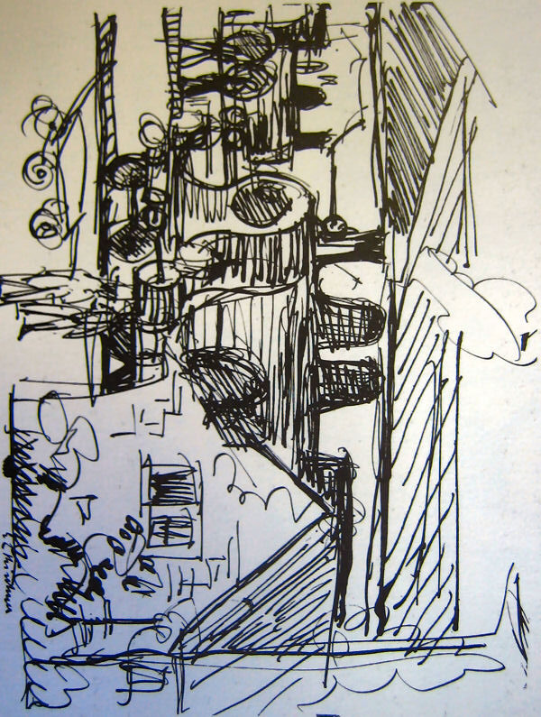 Station in Davos (1921) - Ernst Ludwig Kirchner Tablo