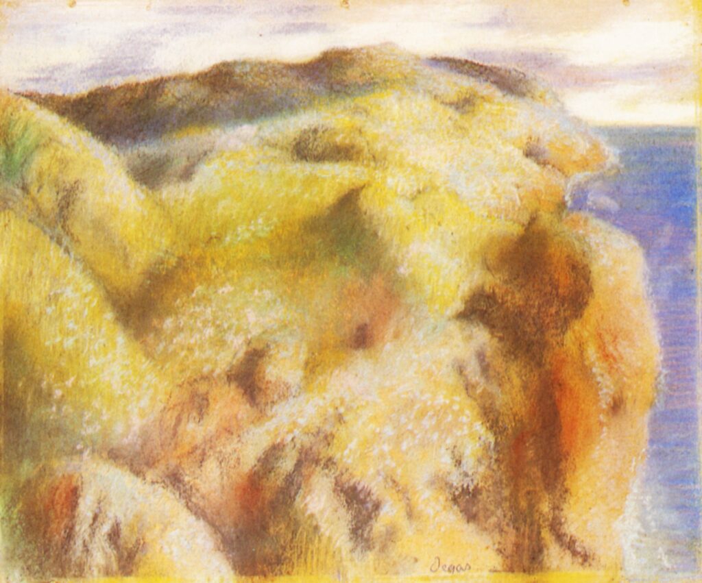 Steep Coast (1892) - Edgar Degas Tablo