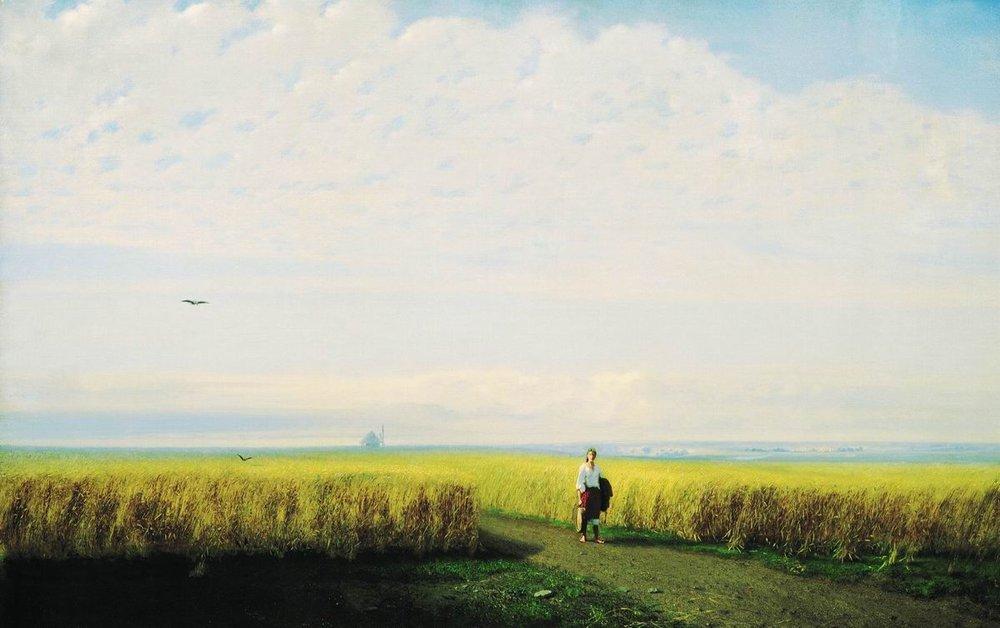 Steppe. Cornfield (1875) - Arkhip Kuindzhi Tablo