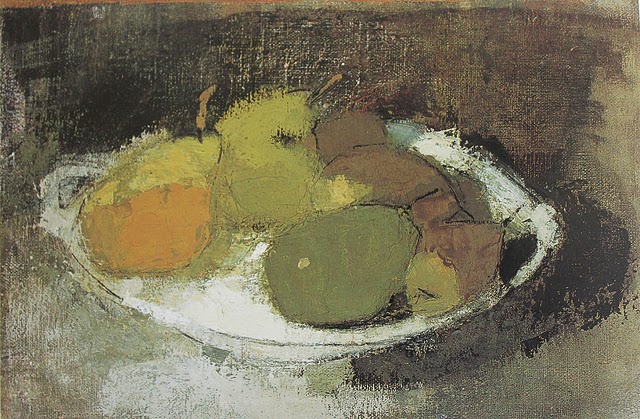 Still Life in Green (1930) - Helene Schjerfbeck Tablo