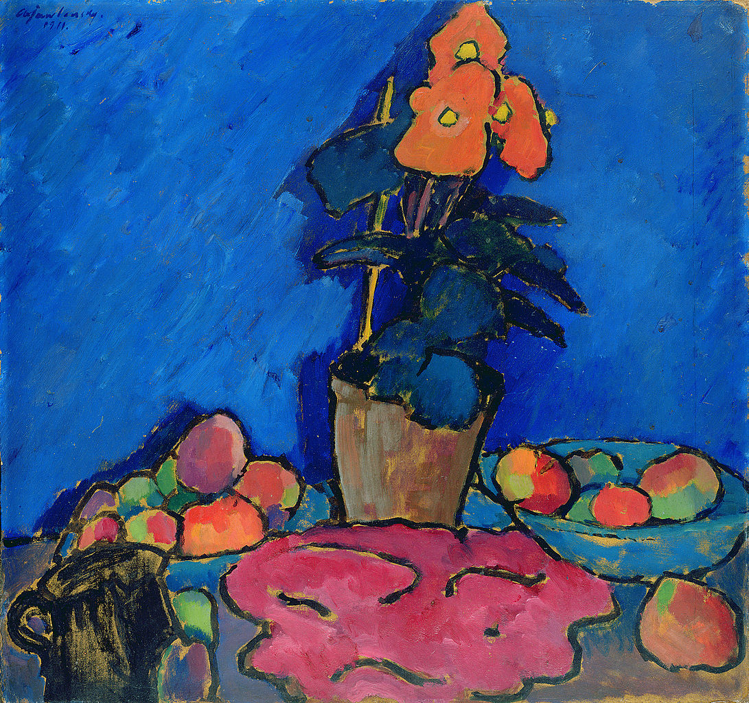 Still Life with Begonia (1911) - Alexej von Jawlensky Tablo