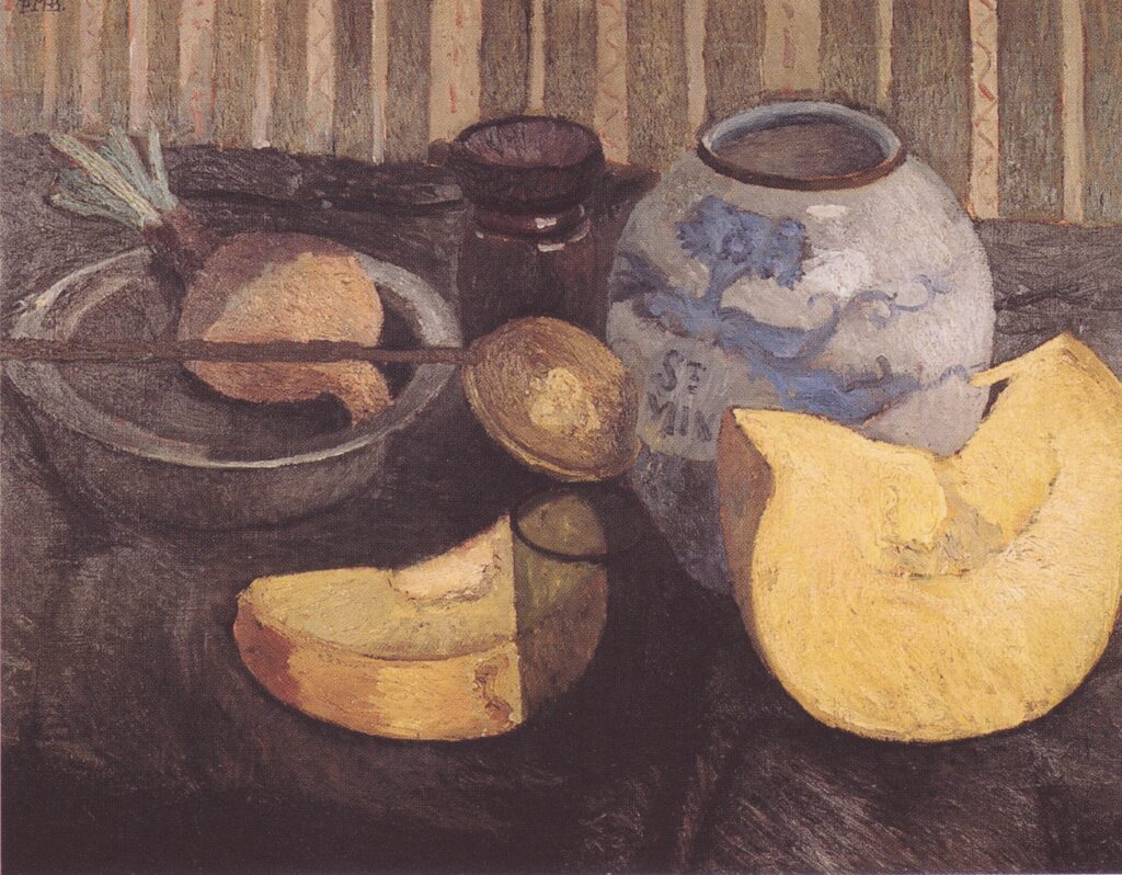 Still Life with Pumpkin (1905) - Paula Modersohn-Becker Tablo
