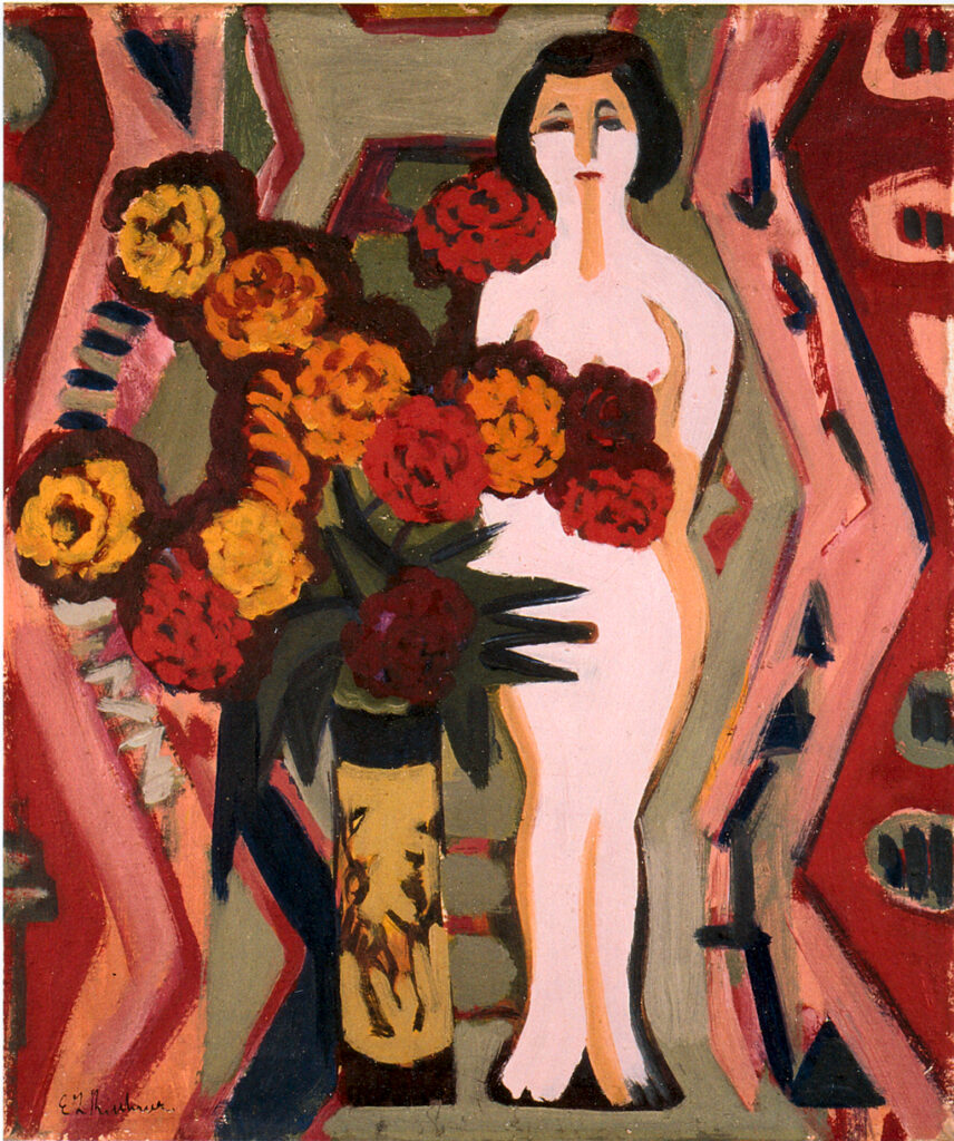 Still Life with Sculpture (1924) - Ernst Ludwig Kirchner Tablo