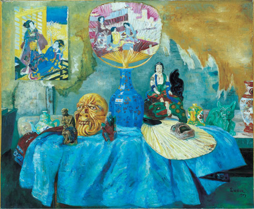 Still life with chinoiseries (1907) - James Ensor Tablo