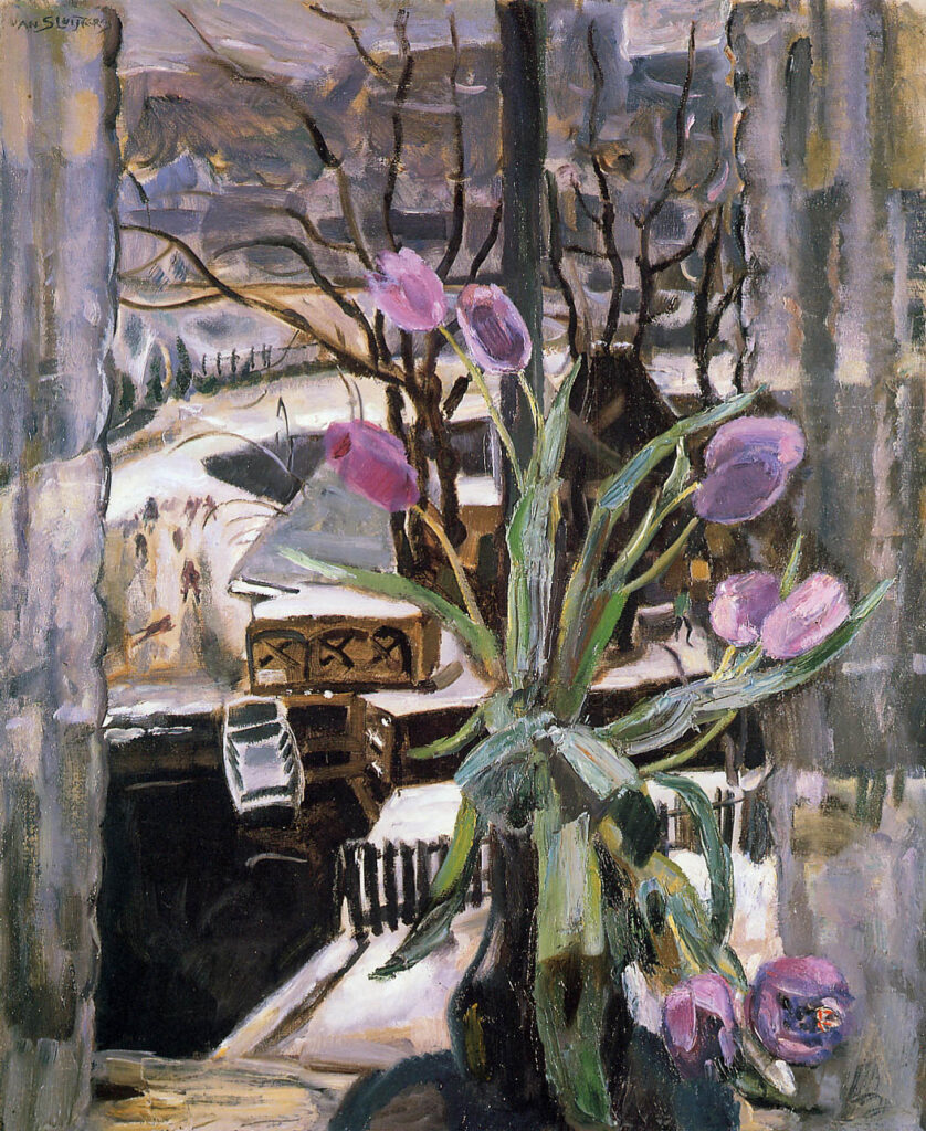 Still life with flowers - Jan Sluyters Tablo