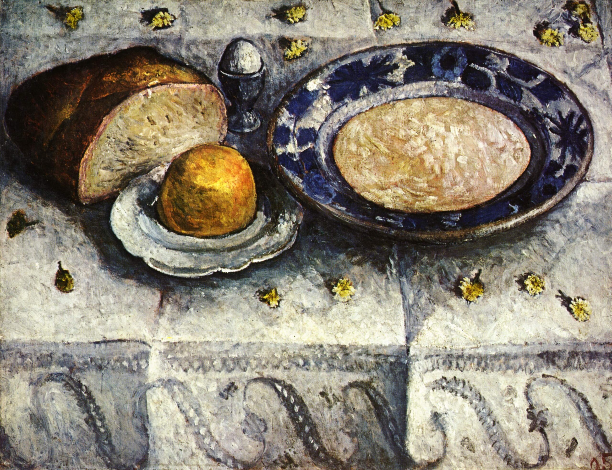 Still life with milk (1905) - Paula Modersohn-Becker Tablo