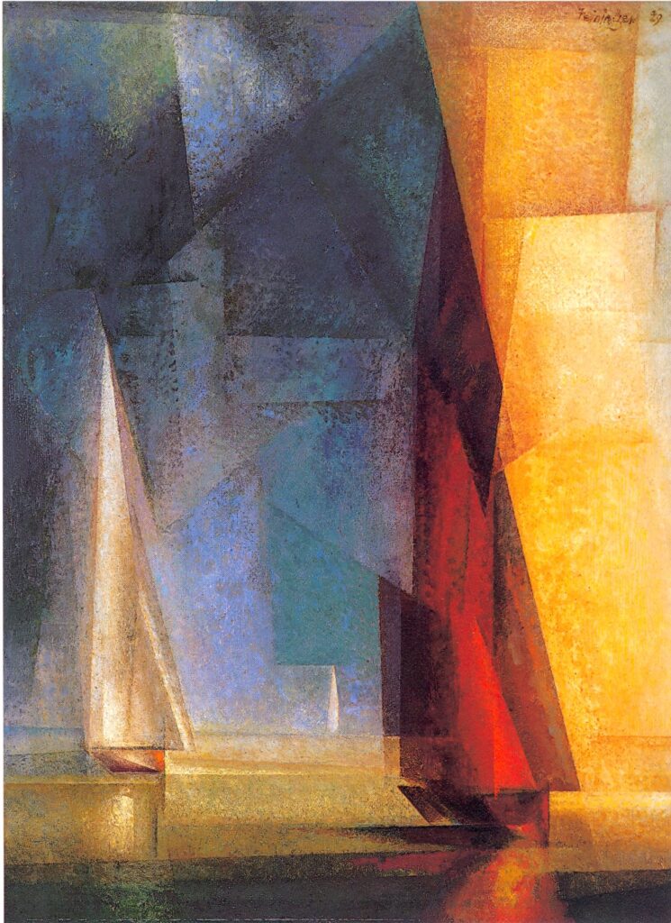 Stiller Tag am Meer III (1929) - Lyonel Feininger Tablo