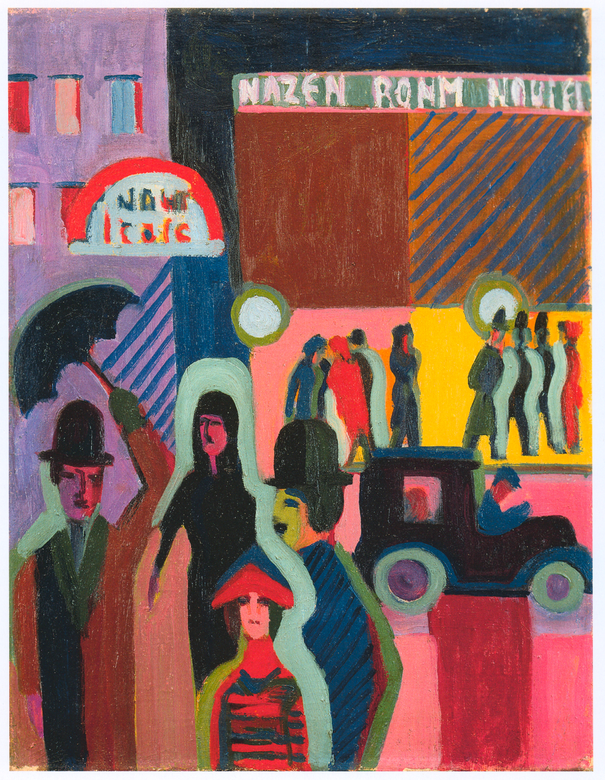 Store in the Rain (1926) - Ernst Ludwig Kirchner Tablo