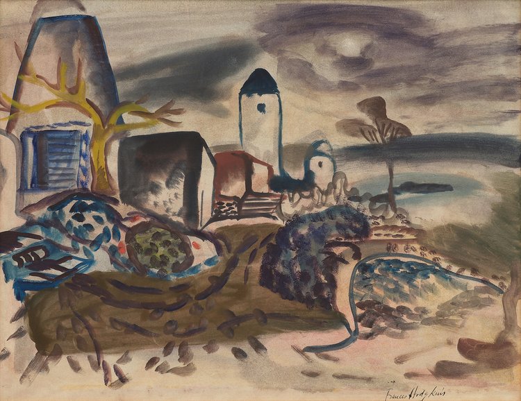 Storm (Ibiza) (1933) - Frances Hodgkins Tablo