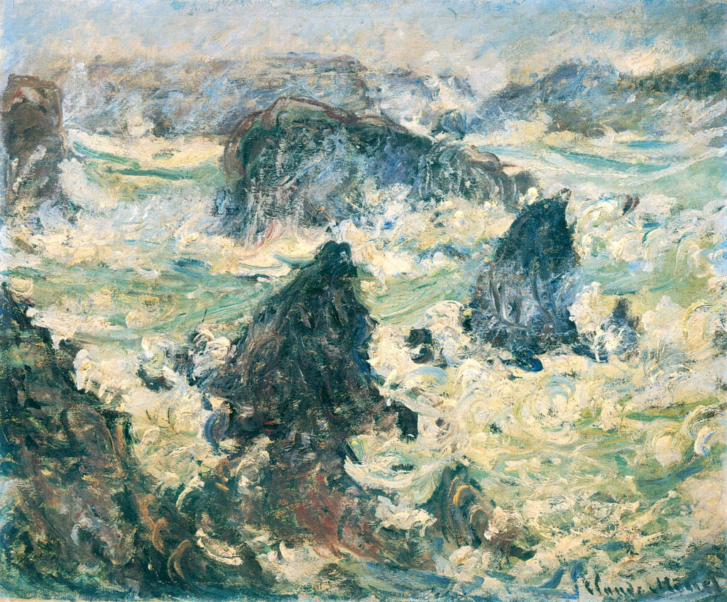 Storm on the Cote de Belle Ile (1886) - Claude Monet Tablo