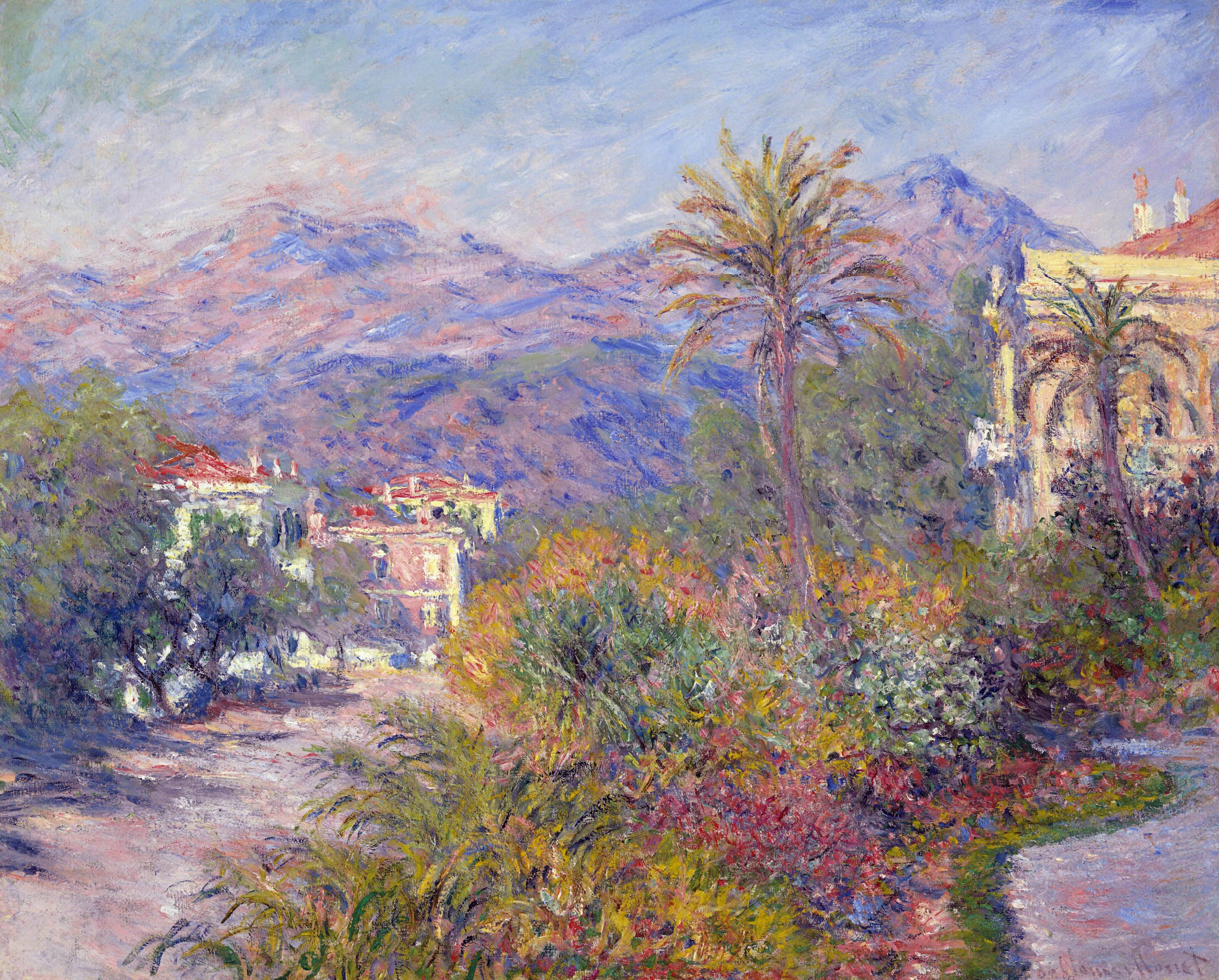Strada Romada in Bordighera (1884) - Claude Monet Tablo
