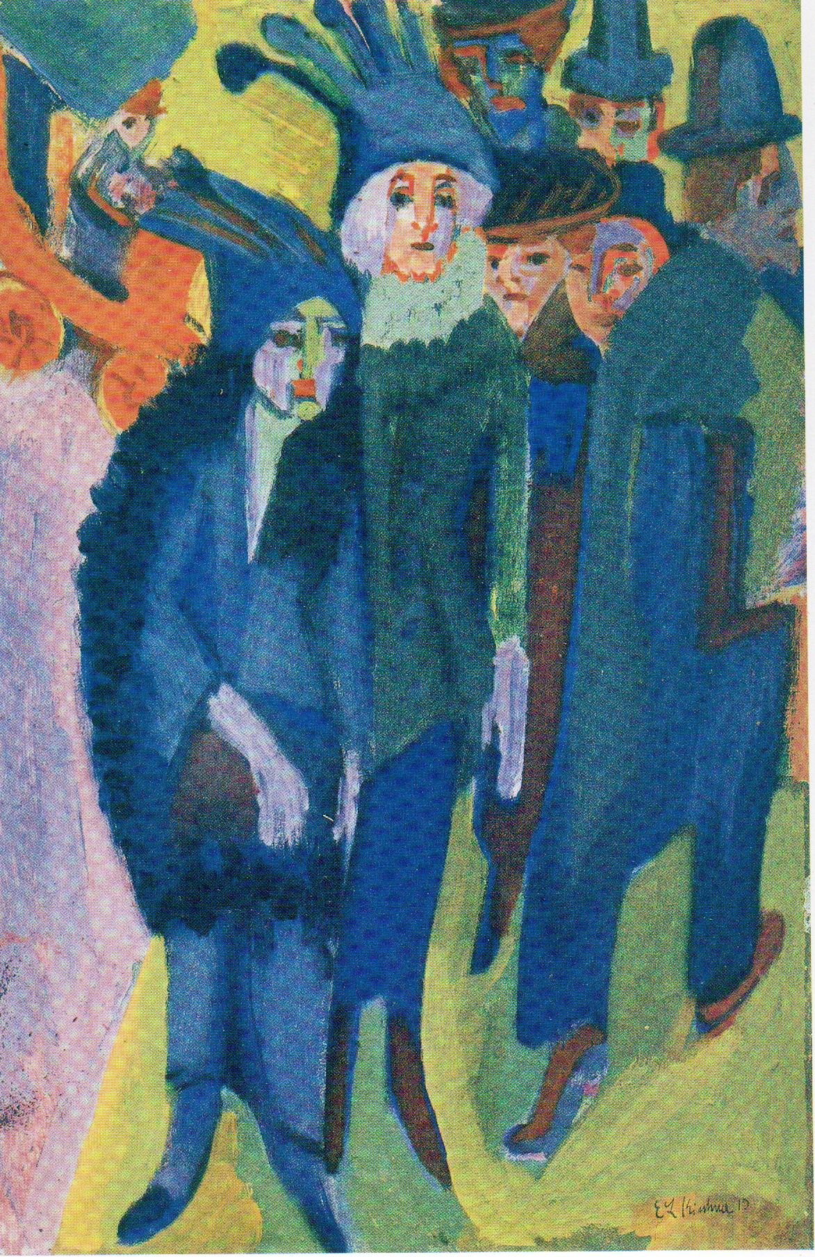 Street Scenes - Ernst Ludwig Kirchner Tablo