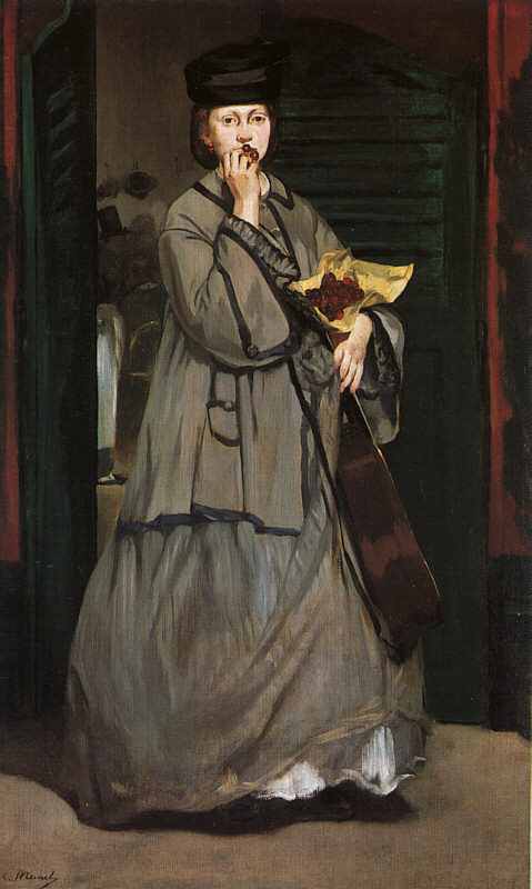 Street Singer (1862) - Edouard Manet Tablo