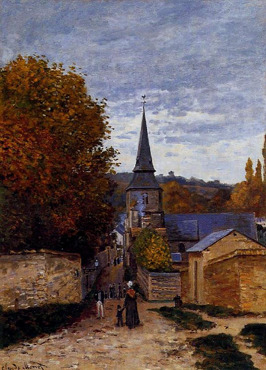 Street in Saint Adresse (1867) - Claude Monet Tablo