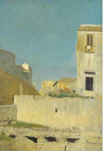 Street of Naples (1865) - Giuseppe De Nittis Tablo