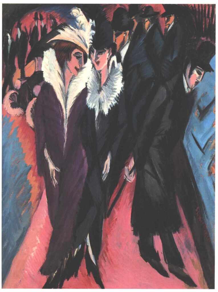 Street, Berlin (1913) - Ernst Ludwig Kirchner Tablo