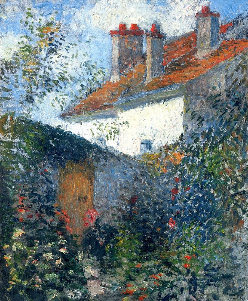 Study at Pontoise (1878) - Camille Pissarro Tablo