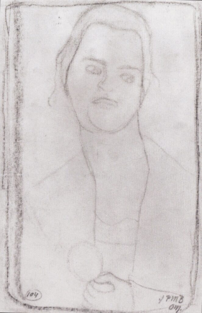 Study for Portrait of Clara Rilke Westhoff (1905) - Paula Modersohn-Becker Tablo