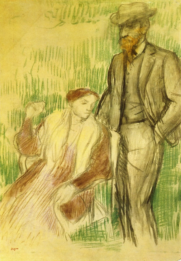 Study for a Portrait (1904) - Edgar Degas Tablo