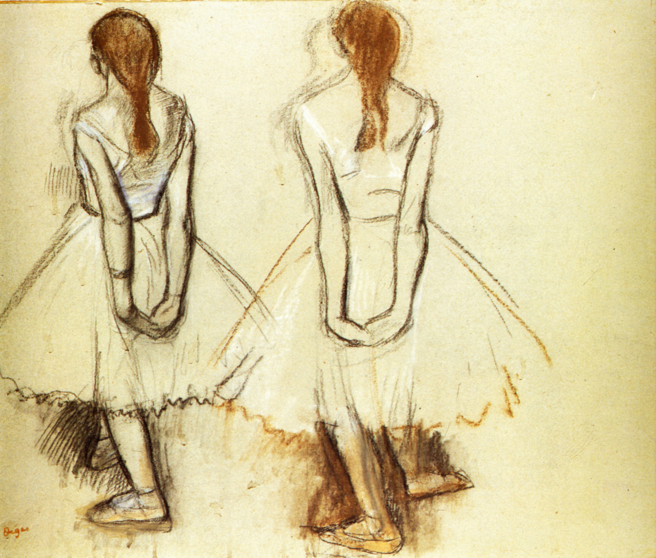 Study for the Fourteen Year Old Little Dancer (1881) - Edgar Degas Tablo