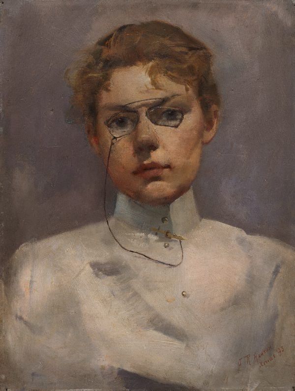 Study of Alice Muskett (1893) - Julian Ashton Tablo