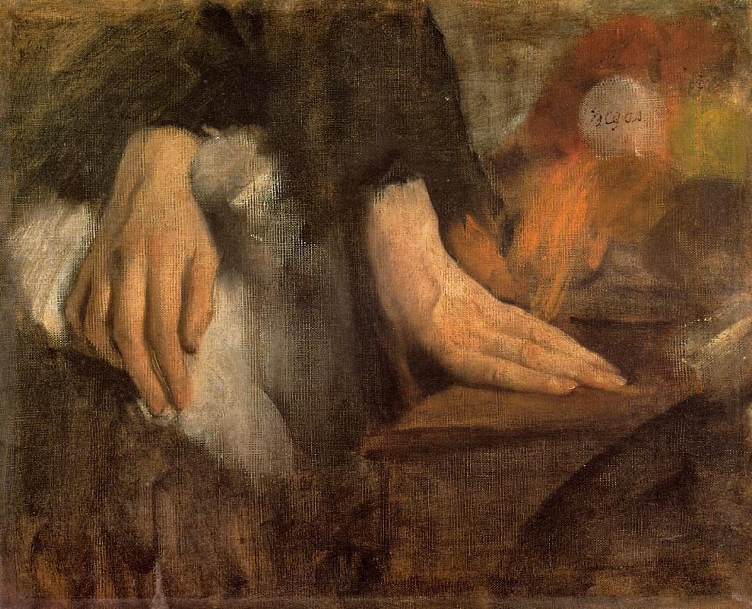 Study of Hands (1860) - Edgar Degas Tablo