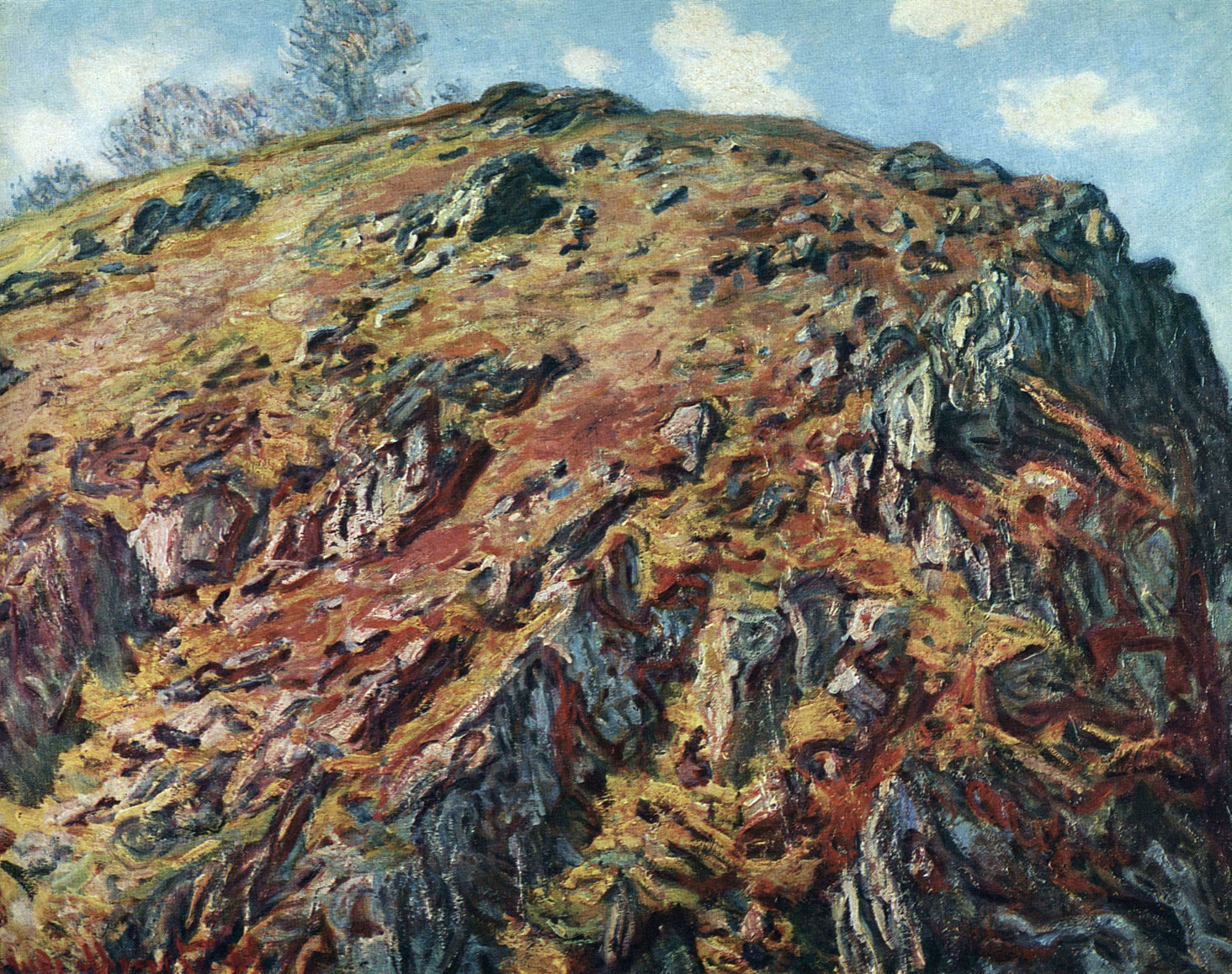 Study of Rocks (1889) - Claude Monet Tablo
