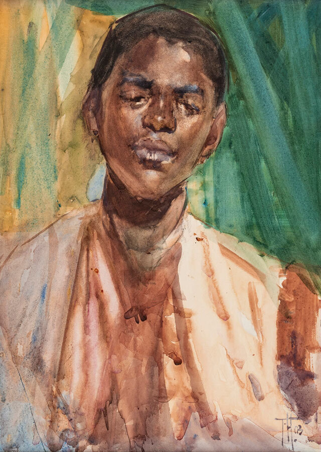 Study of a Sudanese (1903) - Frances Hodgkins Tablo