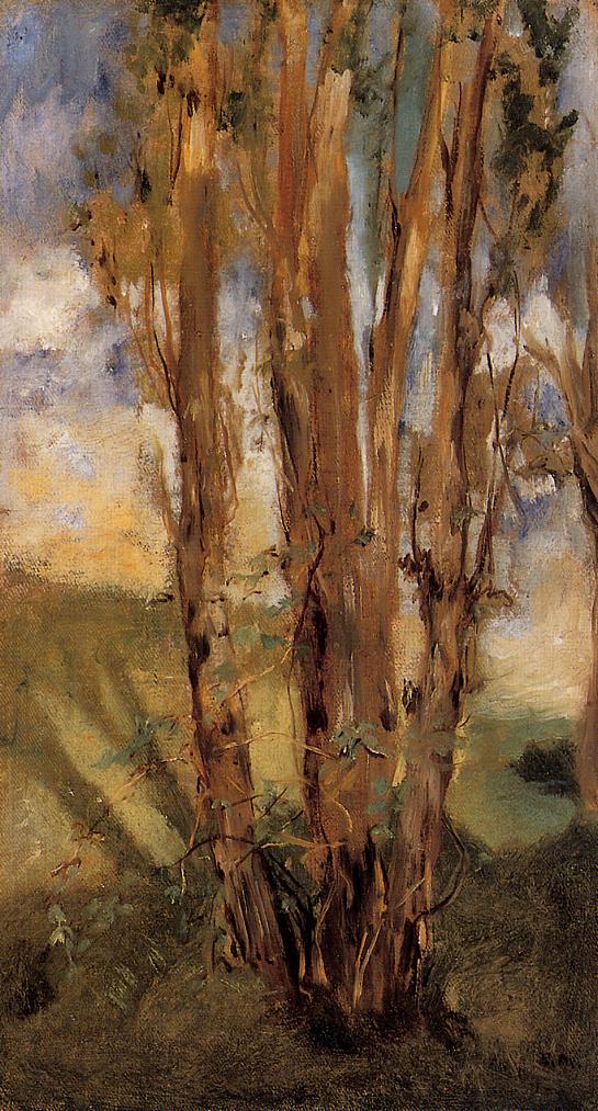 Study of trees (1859) - Edouard Manet Tablo