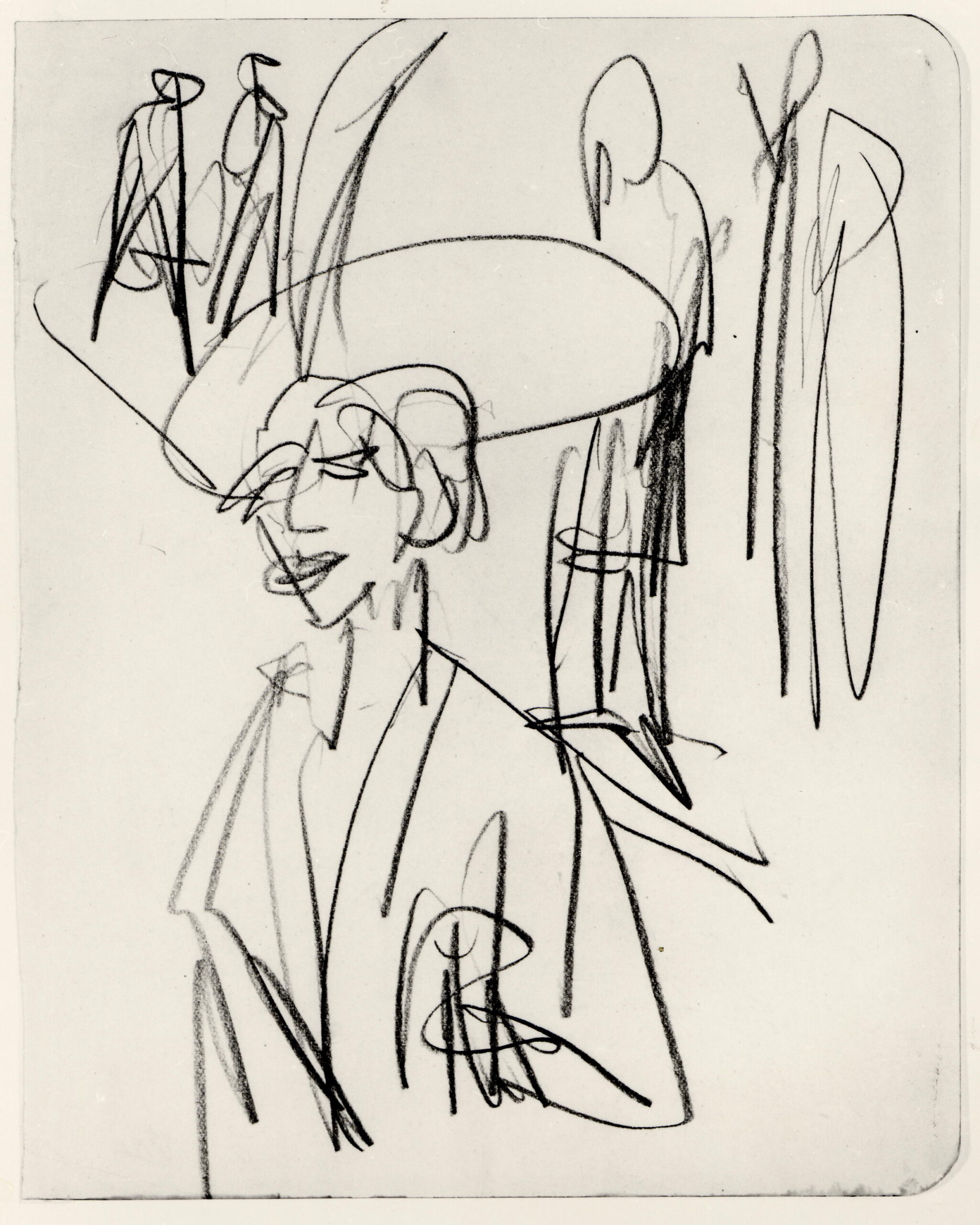 Study on Red Tart (1914) - Ernst Ludwig Kirchner Tablo