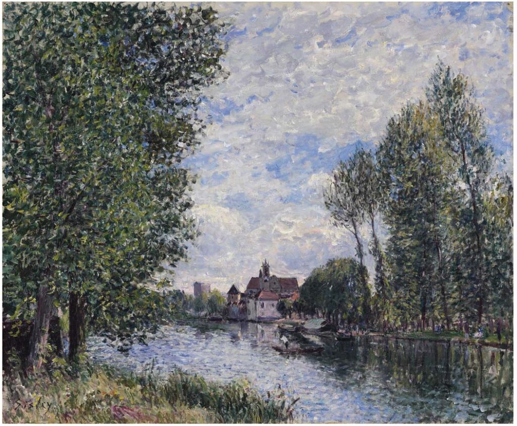 Summer in Moret (1881) – Alfred Sisley Tablo