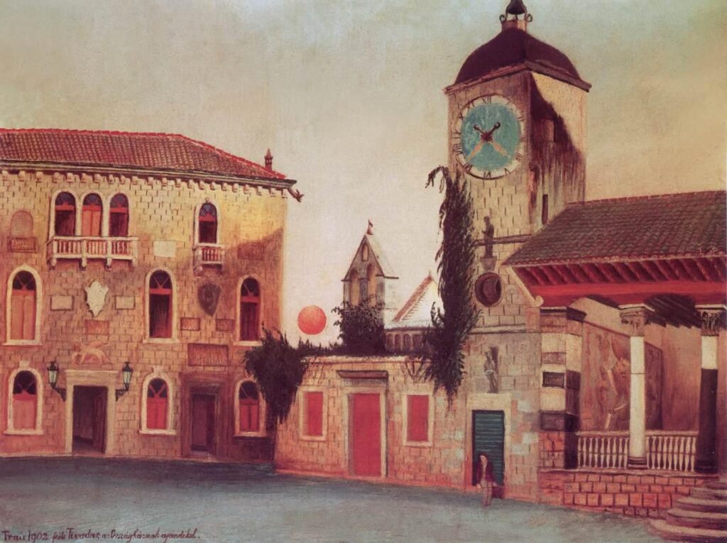 Sun Looking Back at Trau (1899) - Tivadar Kosztka Csontváry Tablo
