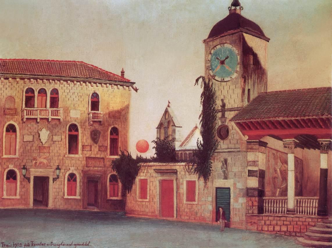 Sun Looking Back at Trau (1899) - Tivadar Kosztka Csontváry Tablo