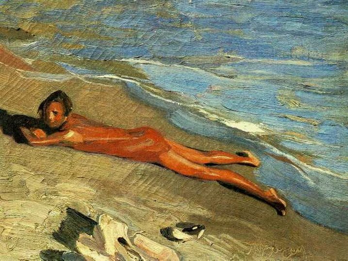 Sun bathing - Nikolaos Lytras Tablo