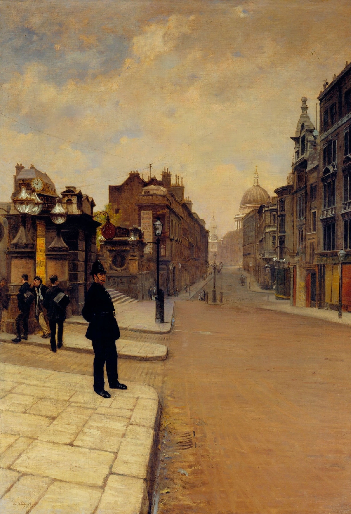 Sunday in London (1878) - Giuseppe De Nittis Tablo