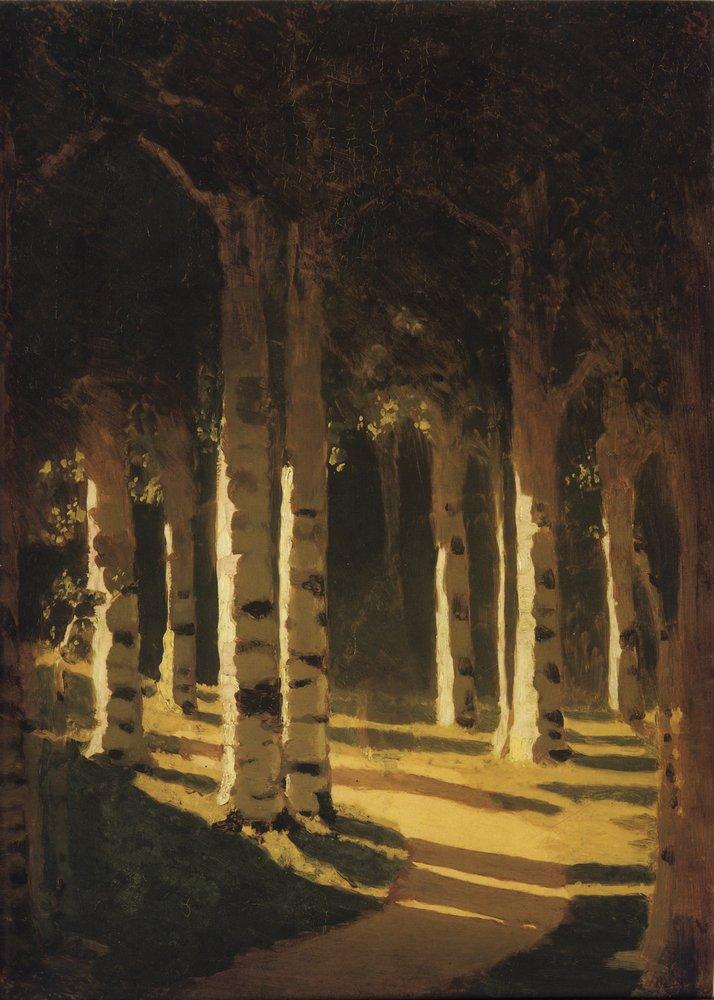 Sunlight in the park (1908) - Arkhip Kuindzhi Tablo