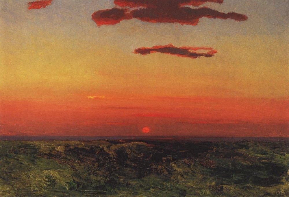 Sunset (1908) - Arkhip Kuindzhi Tablo