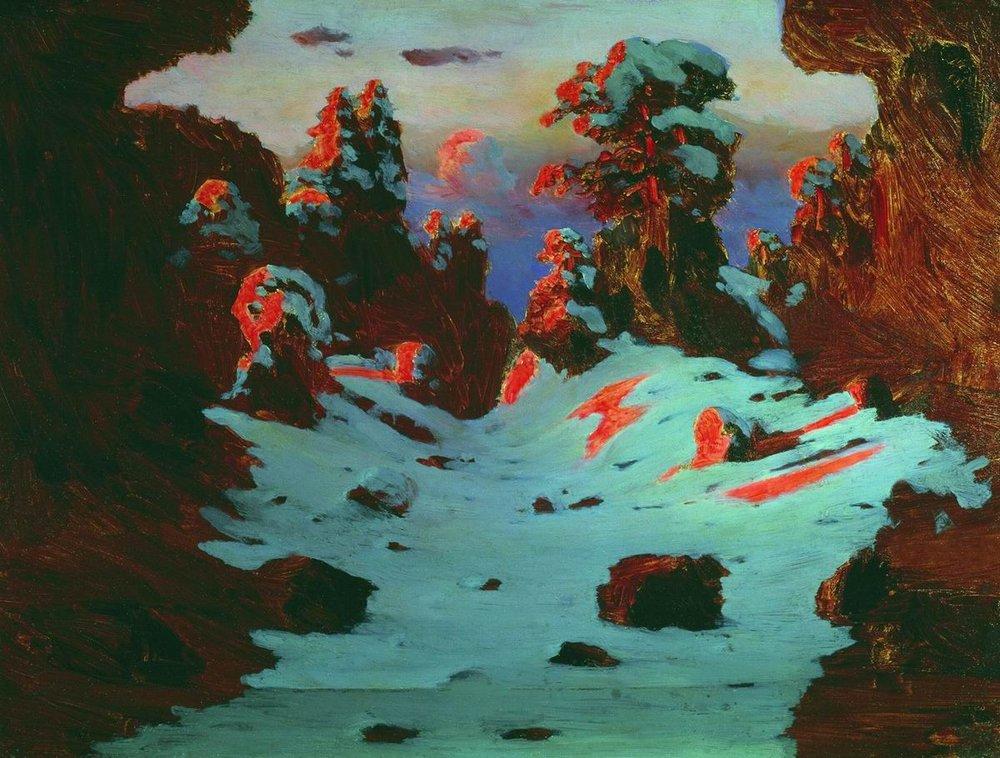 Sunset Effect (1890) - Arkhip Kuindzhi Tablo