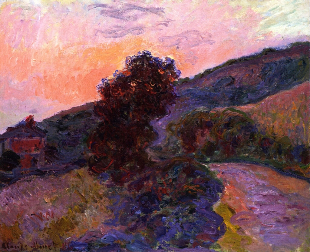 Sunset at Giverny (1886) – Claude Monet Tablo