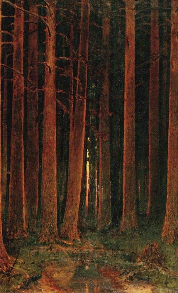 Sunset in the forest (1878) - Arkhip Kuindzhi Tablo