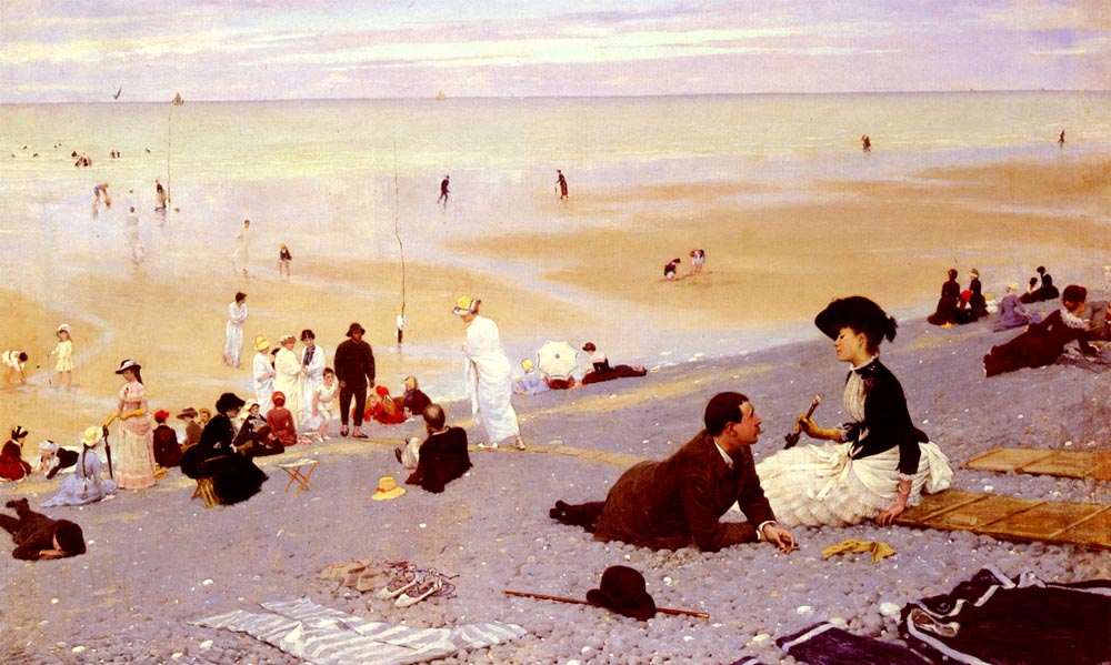 Sur Les Galets - Albert Aublet Tablo
