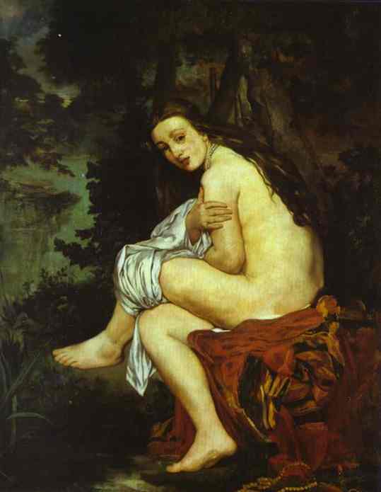 Surprised Nymph (1861) - Edouard Manet Tablo