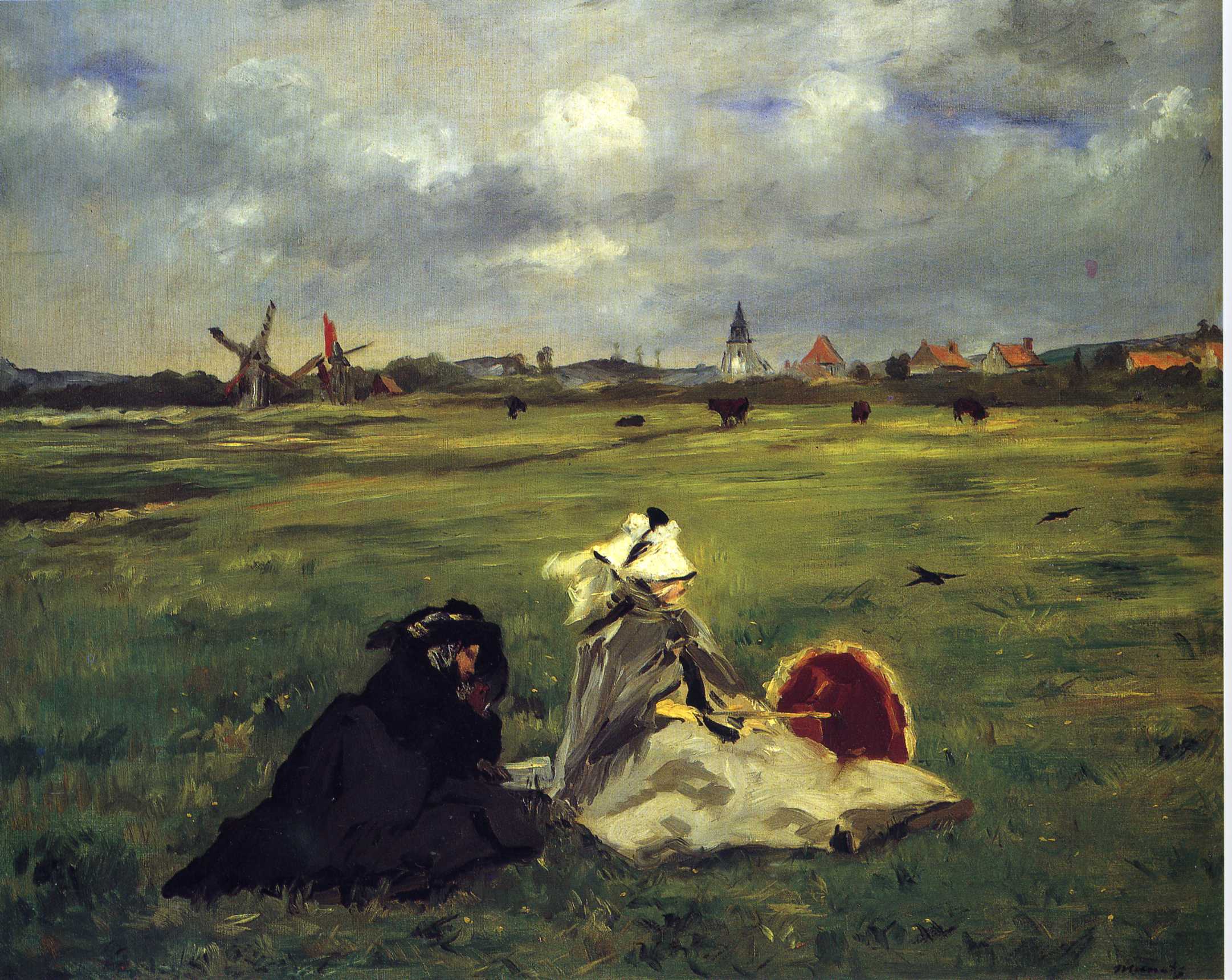 Swallows (1873) - Edouard Manet Tablo