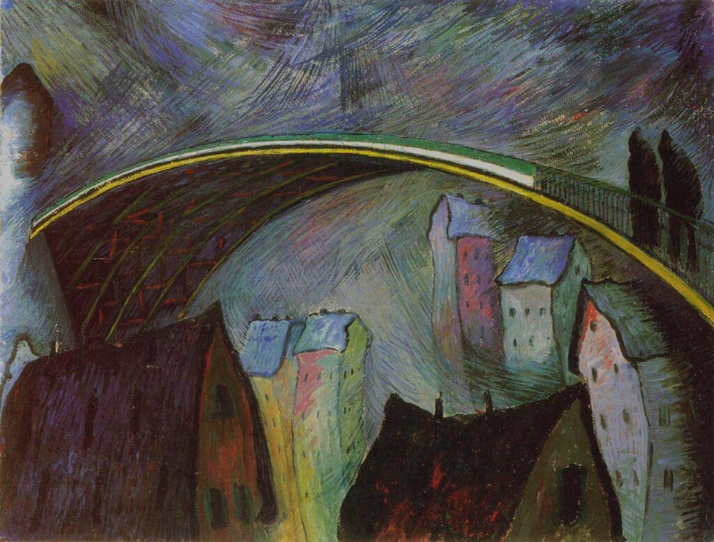 Swirling Snow - Marianne von Werefkin Tablo
