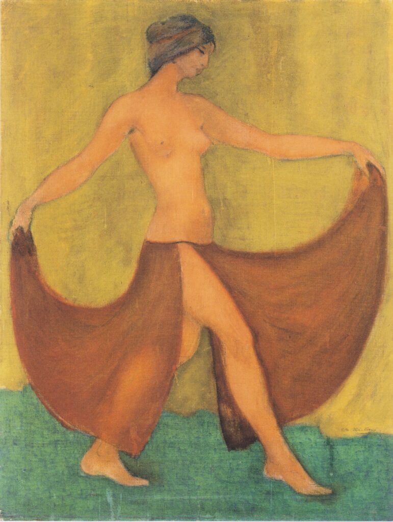 Tänzerin (maschka, Tanzend) (1903) - Otto Mueller Tablo