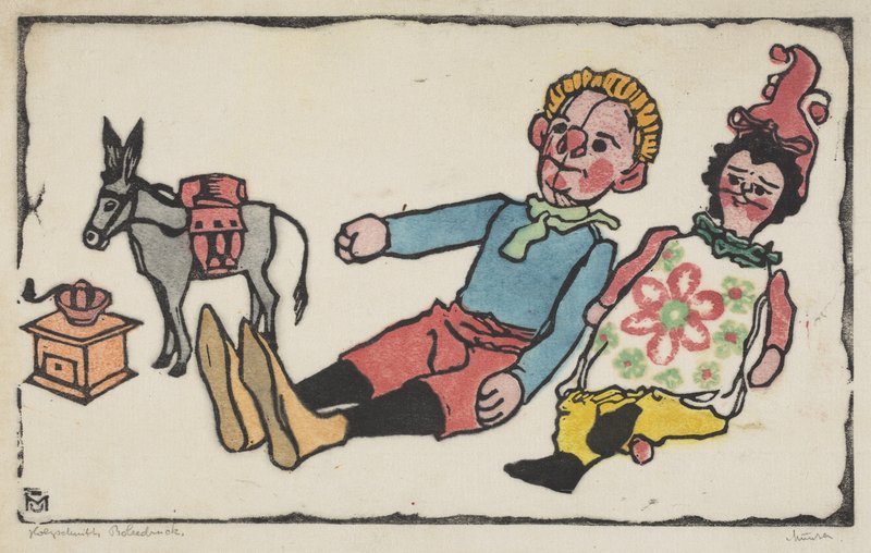 Tünnes And Company (Toy #2) (1908) - Gabriele Münter Tablo