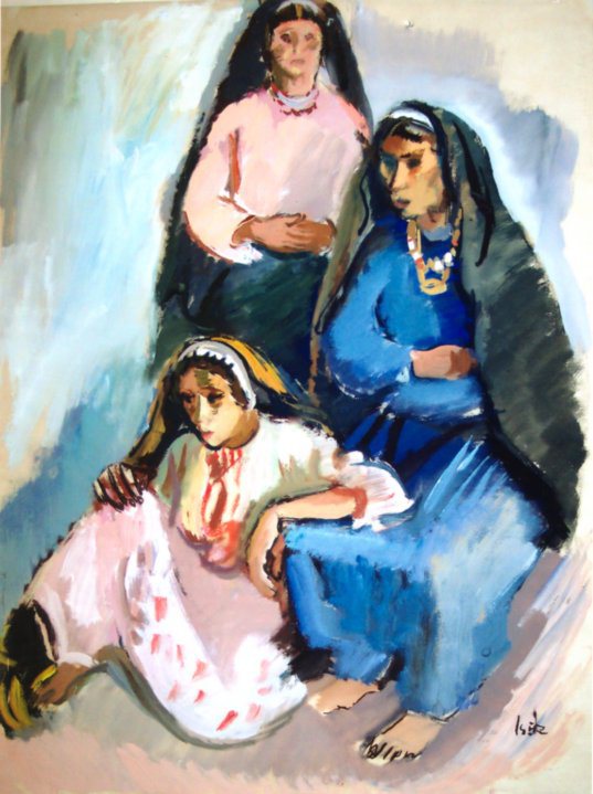 Tatar Women - Iosif Iser Tablo