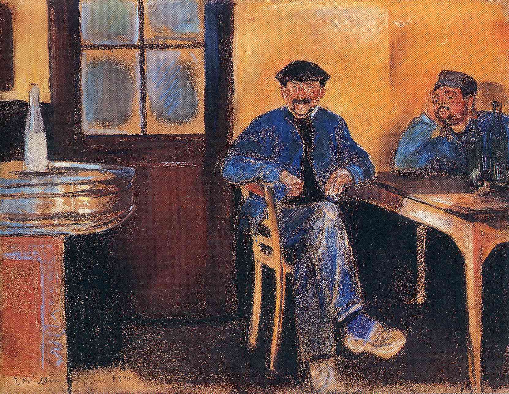 Tavern in St. Cloud (1890) - Edvard Munch Tablo