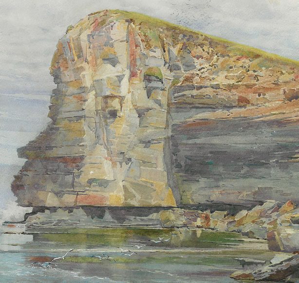 Terrigal Headland, New South Wales (1892) - Julian Ashton Tablo